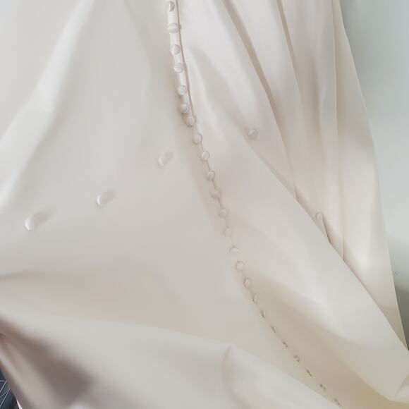 Madison James Bridal Ball Gown A-Line Long Dress Rhinestone White MJ501 Size 14 - Picture 15 of 16